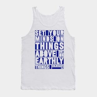 Colossians 3:2 Set Your Minds Tank Top